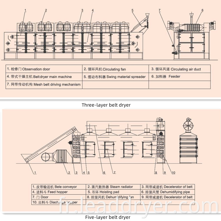 Belt dryer